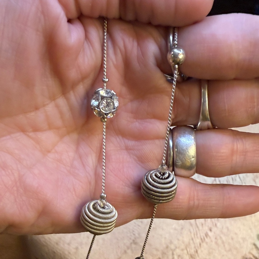 Elegant Silver Beaded Bracelet